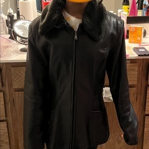 Jones New York leather jacket